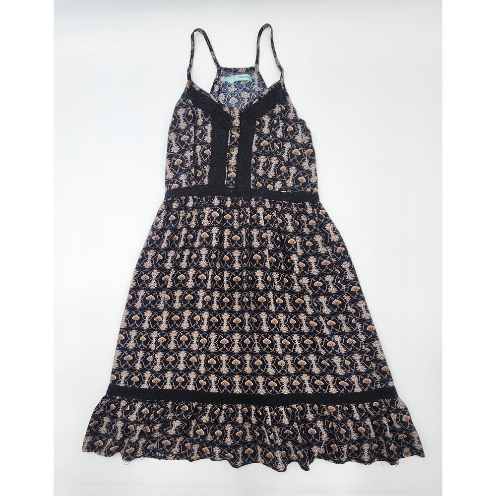 Maurices Womens Sundress Size 0 Black‎ Floral